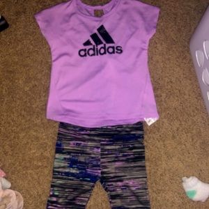 6m Adidas girls workout outfit